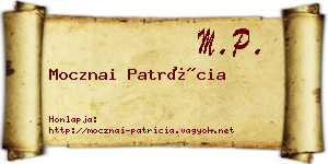 Mocznai Patrícia névjegykártya